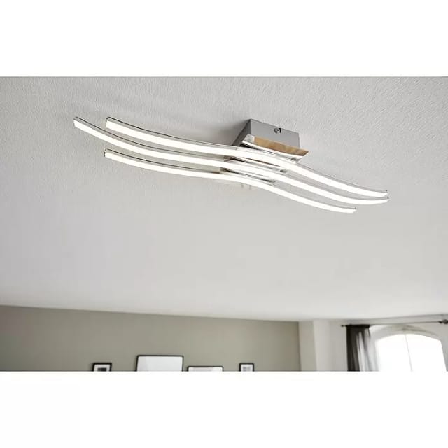 EGLO LED-Wand-/Deckenleuchte »RONCADE«, inkl. Leuchtmittel - silberfarben
