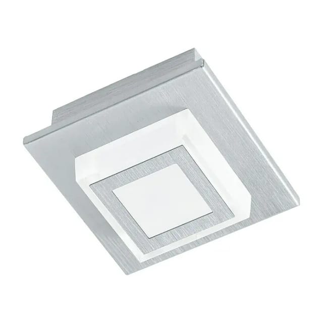 EGLO Wand-/Deckenleuchte »MASIANO«, Aluminium, 3000K - silberfarben