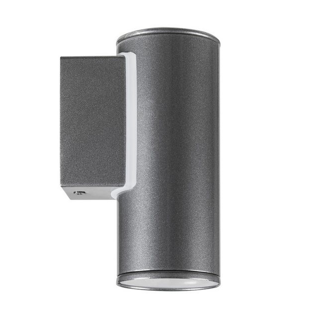 EGLO LED-Außenwandleuchte »RIGA«, 3W, anthrazit GU10, (HxL): 15 x 6,5 cm - schwarz