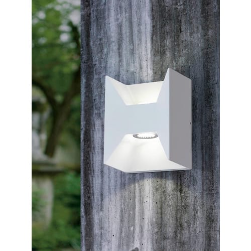 EGLO LED-Außenwandleuchte »MORINO«, 2x2,5W, 360 lm, 3000 k, (HxL): 18 x 14 cm, weiß - weiss