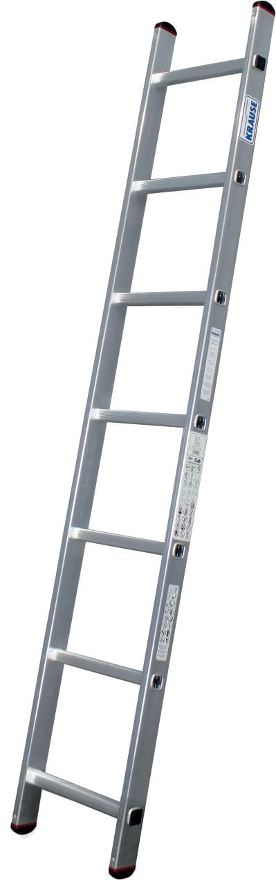 KRAUSE Anlegeleiter »CORDA«, 7 Sprossen, Aluminium - silberfarben