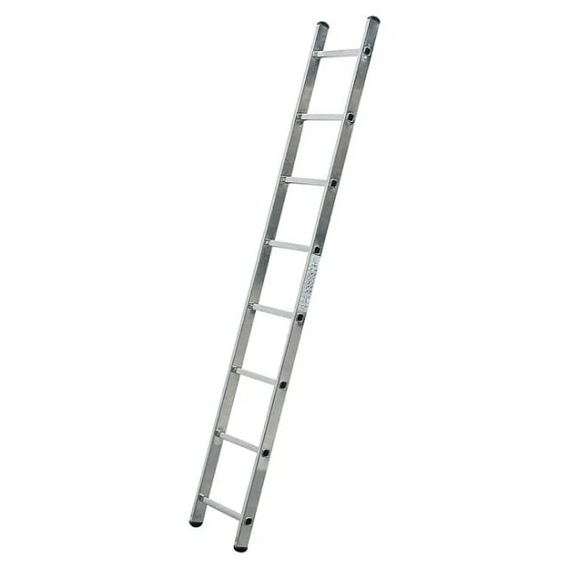 KRAUSE Anlegeleiter »CORDA«, 8 Sprossen, Aluminium - silberfarben