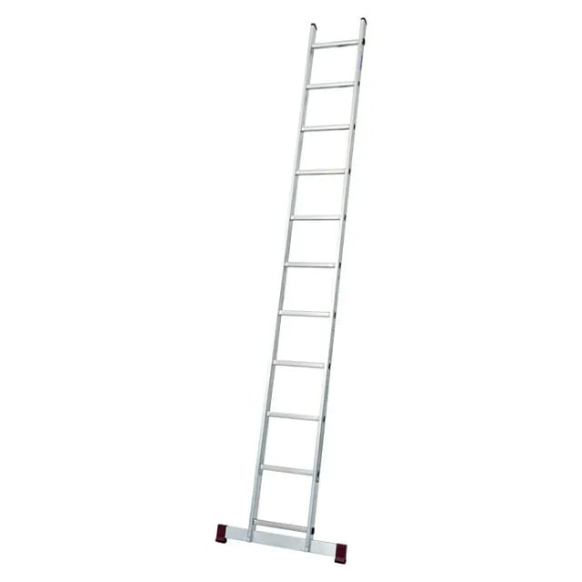 KRAUSE Anlegeleiter »CORDA«, 11 Sprossen, Aluminium - silberfarben