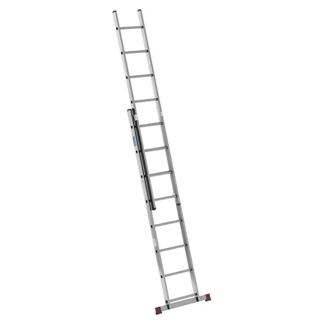KRAUSE Schiebeleiter »CORDA«, 16 Sprossen, Aluminium - silberfarben