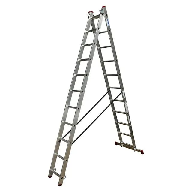 KRAUSE Mehrzweckleiter »CORDA«, 22 Sprossen, Aluminium - silberfarben