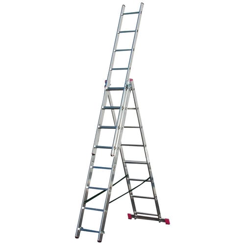 KRAUSE Vielzweckleiter »CORDA«, 24 Sprossen, Aluminium - silberfarben