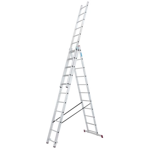 KRAUSE Vielzweckleiter »CORDA«, 33 Sprossen, Aluminium - silberfarben