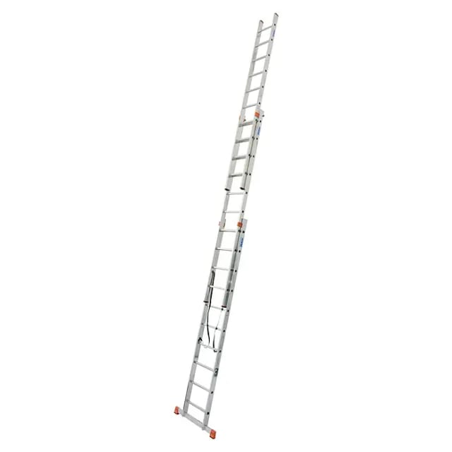KRAUSE Vielzweckleiter »MONTO Tribilo«, 30 Sprossen, Aluminium - silberfarben