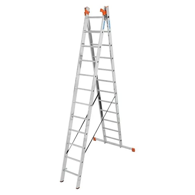 KRAUSE Vielzweckleiter »MONTO Tribilo«, 36 Sprossen, Aluminium - silberfarben
