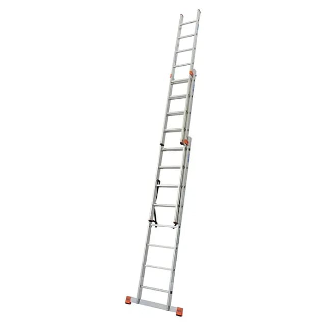 KRAUSE Vielzweckleiter »MONTO Tribilo«, 24 Sprossen, Aluminium - silberfarben