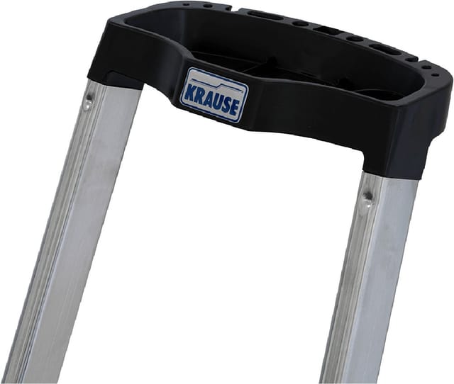 KRAUSE Stufen-Stehleiter »MONTO Safety«, 7 Sprossen, Aluminium - silberfarben