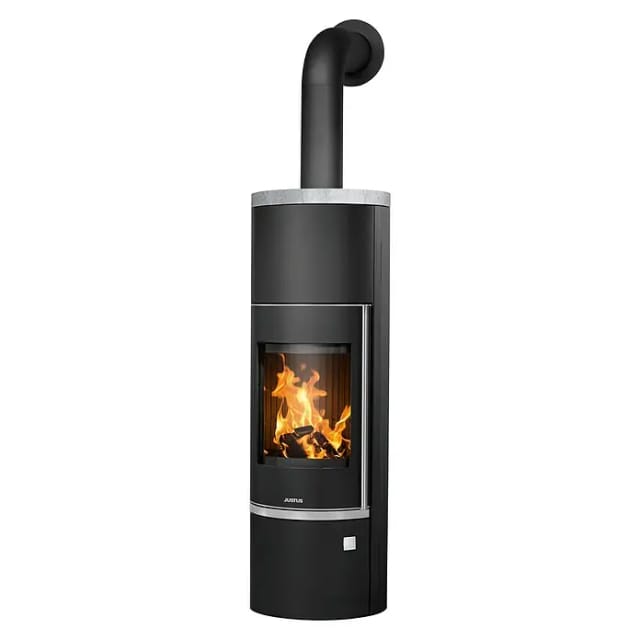 JUSTUS Kaminofen »Faro Aqua 2.0«, speckstein, Speckstein, 8,5 kW, wasserführend - schwarz