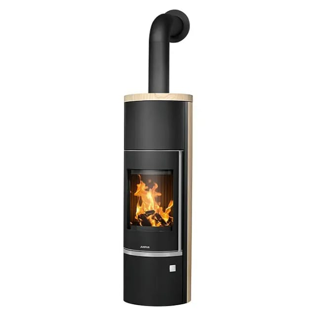 JUSTUS Kaminofen »Faro Aqua 2.0«, schwarz/beige, Sandstein, 8,5 kW, wasserführend