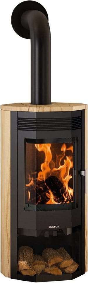 JUSTUS Kaminofen »Usedom 7«, vermiculite, Sandstein, 7 kW - schwarz