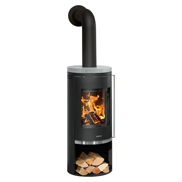 JUSTUS Kaminofen »Faro 2.0«, speckstein, Speckstein, 6 kW - schwarz