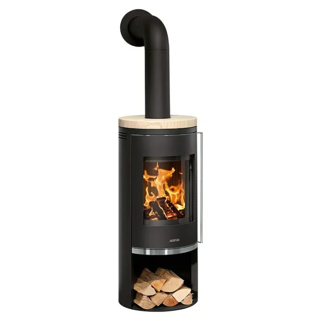JUSTUS Kaminofen »Faro 2.0«, sandstein, Sandstein, 6 kW - schwarz