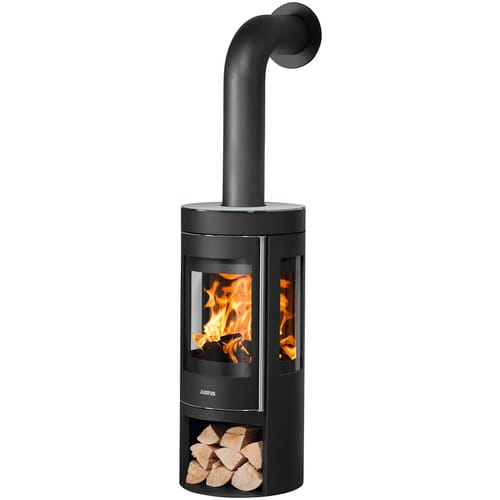 JUSTUS Kaminofen »Mino Trios 2.0«, transparent, Keramik, 5,5 kW - schwarz