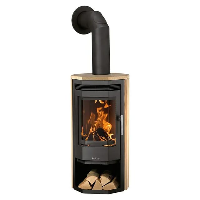 JUSTUS Kaminofen »Usedom 5«, sandstein, Sandstein, 5 kW - schwarz