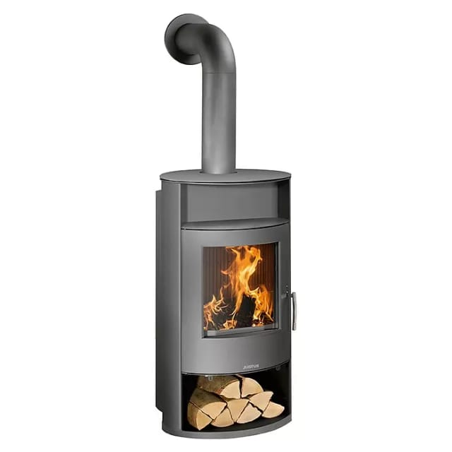 JUSTUS Kaminofen »Island Aqua«, anthrazit, Stahl, 10 kW, wasserführend - grau