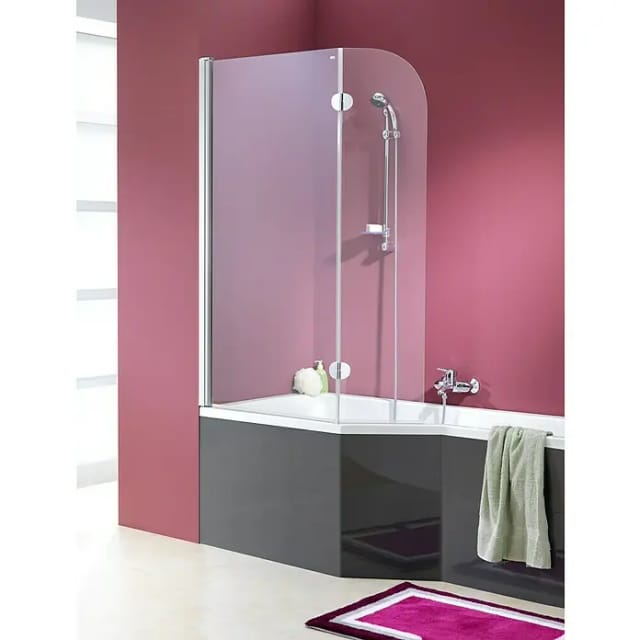 OTTOFOND Badewannentrennwand »Cello«, BxH: 80 x 140 cm, Einscheiben-Sicherheitsglas (ESG) - transparent