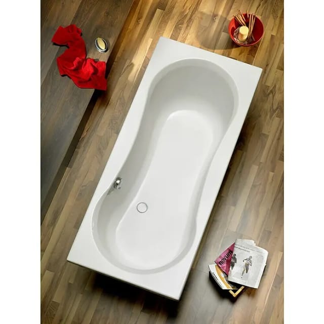 OTTOFOND Badewanne »Delphi«, BxHxL: 80 x 43 x 180 cm, Körperform - weiss