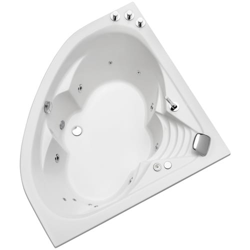 OTTOFOND Whirlpool »Cascade«, BxHxL: 140 x 43 x 140 cm, weiß - weiss