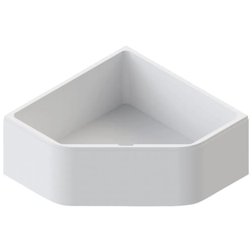 OTTOFOND Eckwannen-Set »Ancona«, BxHxL: 135 x 58 x 135 cm, eckig - weiss