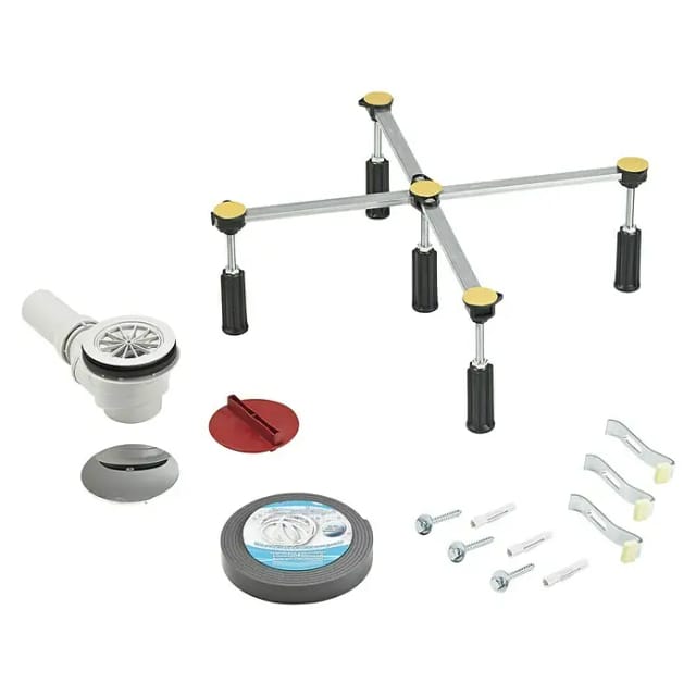 OTTOFOND Montageset »Montageset für Brausewannen«, Kunststoff/Metall - bunt