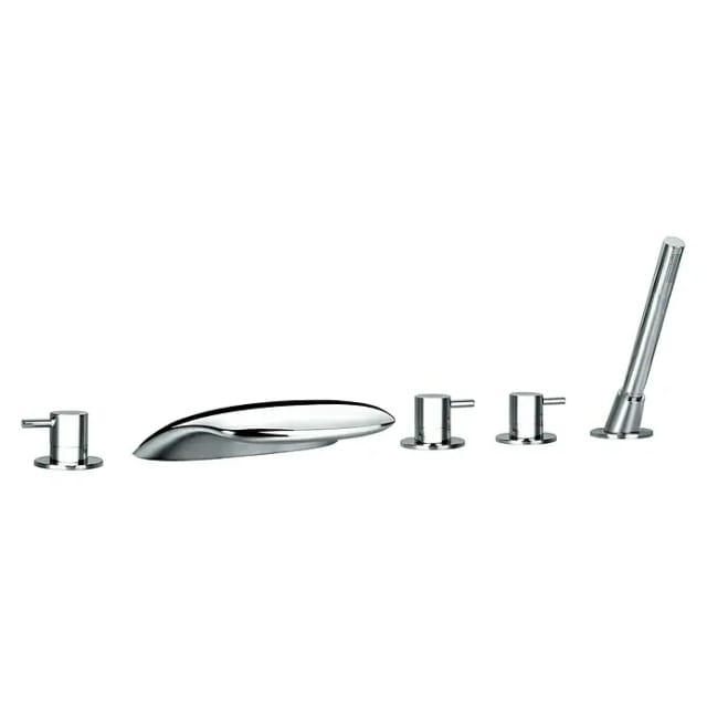 OTTOFOND Wannenrandarmatur »L10000«, Messing, glänzend, ½" - silberfarben