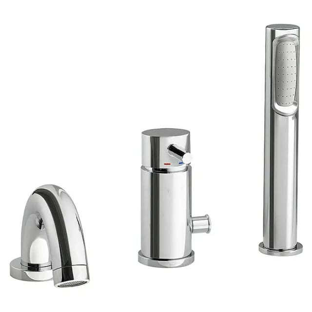 OTTOFOND Wannenrandarmatur »S3000«, Messing, glänzend, ½" - silberfarben