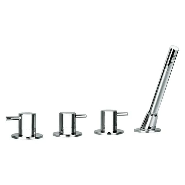 OTTOFOND Wannenrandarmatur »U10000«, Messing, glänzend, ½" - silberfarben