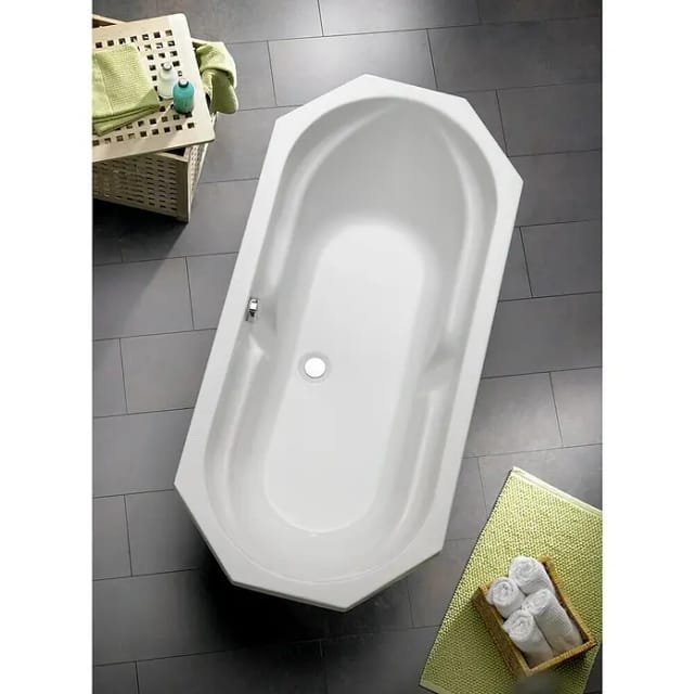 OTTOFOND Badewanne »Sicilia«, BxHxL: 75 x 48 x 170 cm, achteckig - weiss