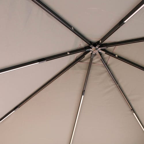 LECO Pavillon »Lina«, Spitzdach, viereckig, BxHxT: 300 x 261 x 300 cm - grau