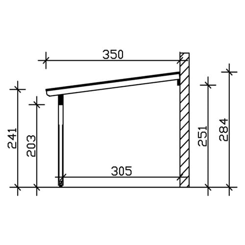 SKANHOLZ Terrassenüberdachung »Ravenna«, Breite: 541 cm, Dach: Polycarbonat (PC), braun