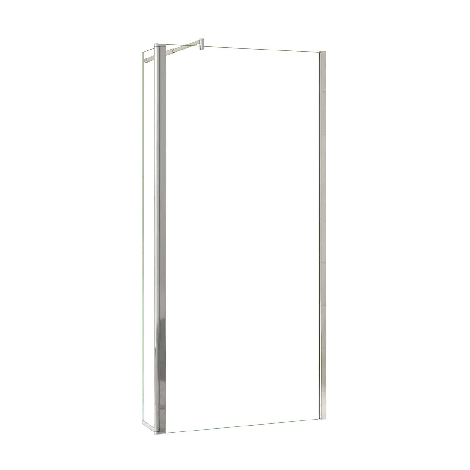 AICA Walk In Dusche 70x200cm Duschwand 8mm NANO ESG Glas Mit Stabilisatoren + Flipper Panel 40x200cm F123