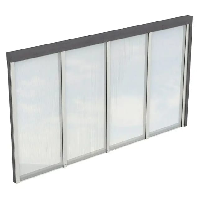 SKANHOLZ Seitenwand, B x H: 78,5 x 200 cm, Holz, Farbe: schiefergrau