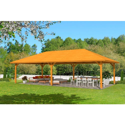 SKANHOLZ Pavillon »Orleans 4«, Zeltdach, viereckig, BxHxT: 569 x 360 x 1046 cm - beige