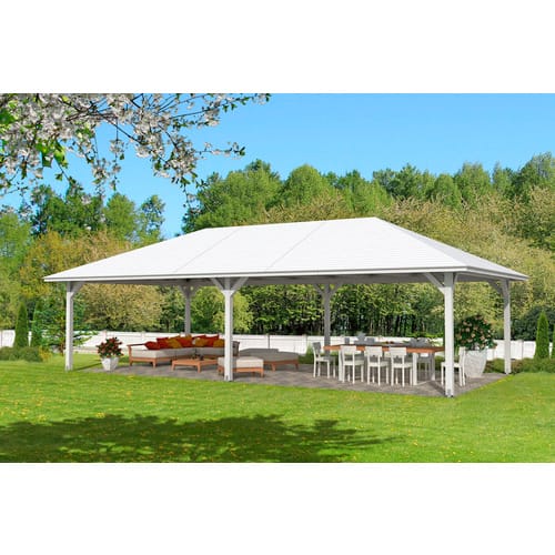 SKANHOLZ Pavillon »Orleans 4«, Zeltdach, viereckig, BxHxT: 569 x 360 x 1046 cm - weiss