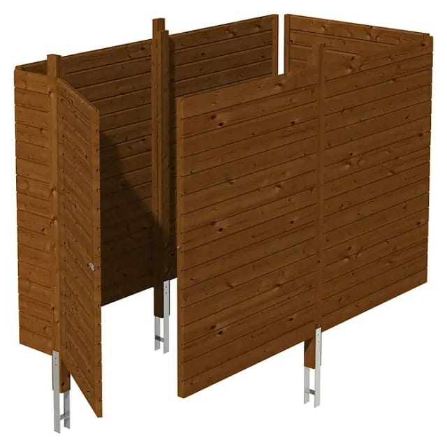SKANHOLZ Brüstung, Breite: 314 cm, nussbaum