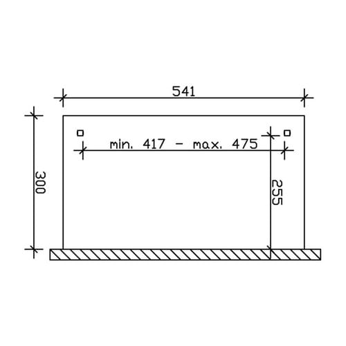 SKANHOLZ Terrassenüberdachung »Ancona«, Breite: 541 cm, Dach: Polycarbonat (PC), eiche hell - braun