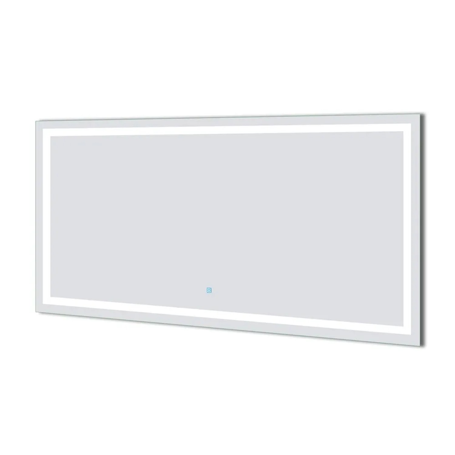 Duschparadies Badezimmerspiegel mit Beleuchtung 100x60cm LED Spiegel 3 Lichtfarbe Dimmbar Memory Touch Beschlagfrei