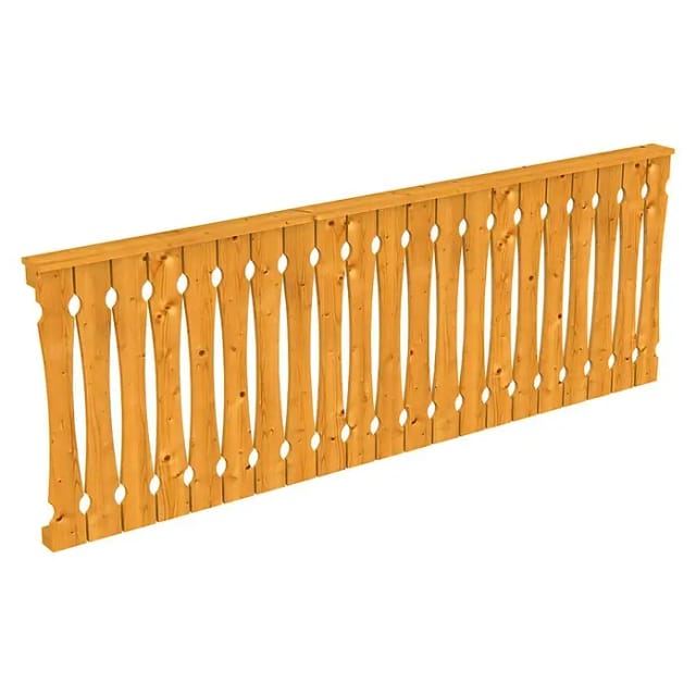 SKANHOLZ Brüstung, B x H: 270 x 96 cm, Holz, Farbe: eiche hell