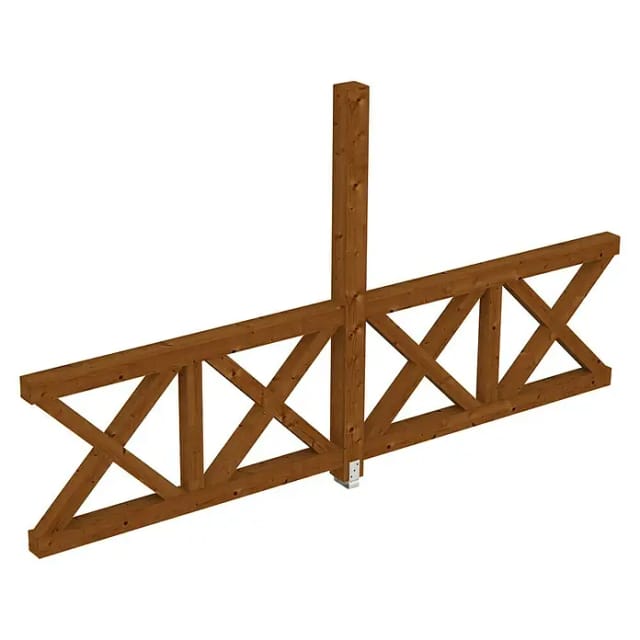 SKANHOLZ Seitenwand, B x H: 78,5 x 210 cm, Holz, Farbe: nussbaum
