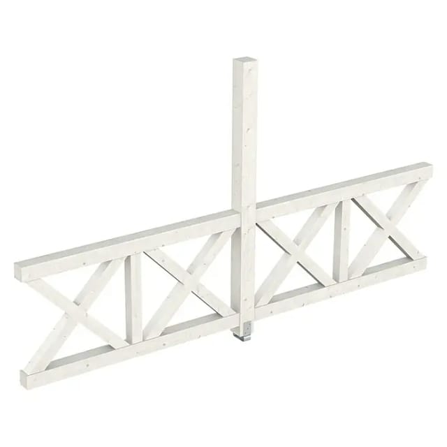 SKANHOLZ Seitenwand, B x H: 78,5 x 210 cm, Holz, Farbe: weiß