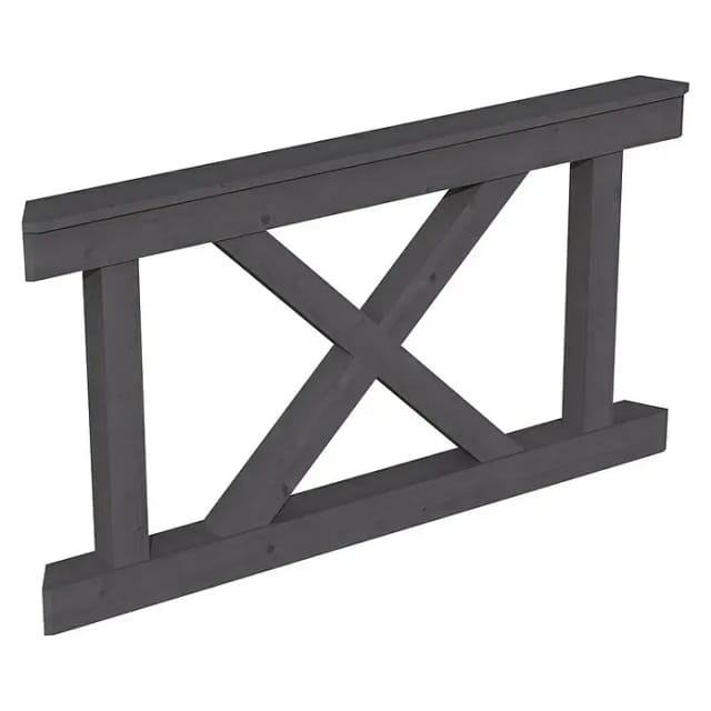 SKANHOLZ Brüstung, BxH: 78,5 x 84 cm, schiefergrau, Holz
