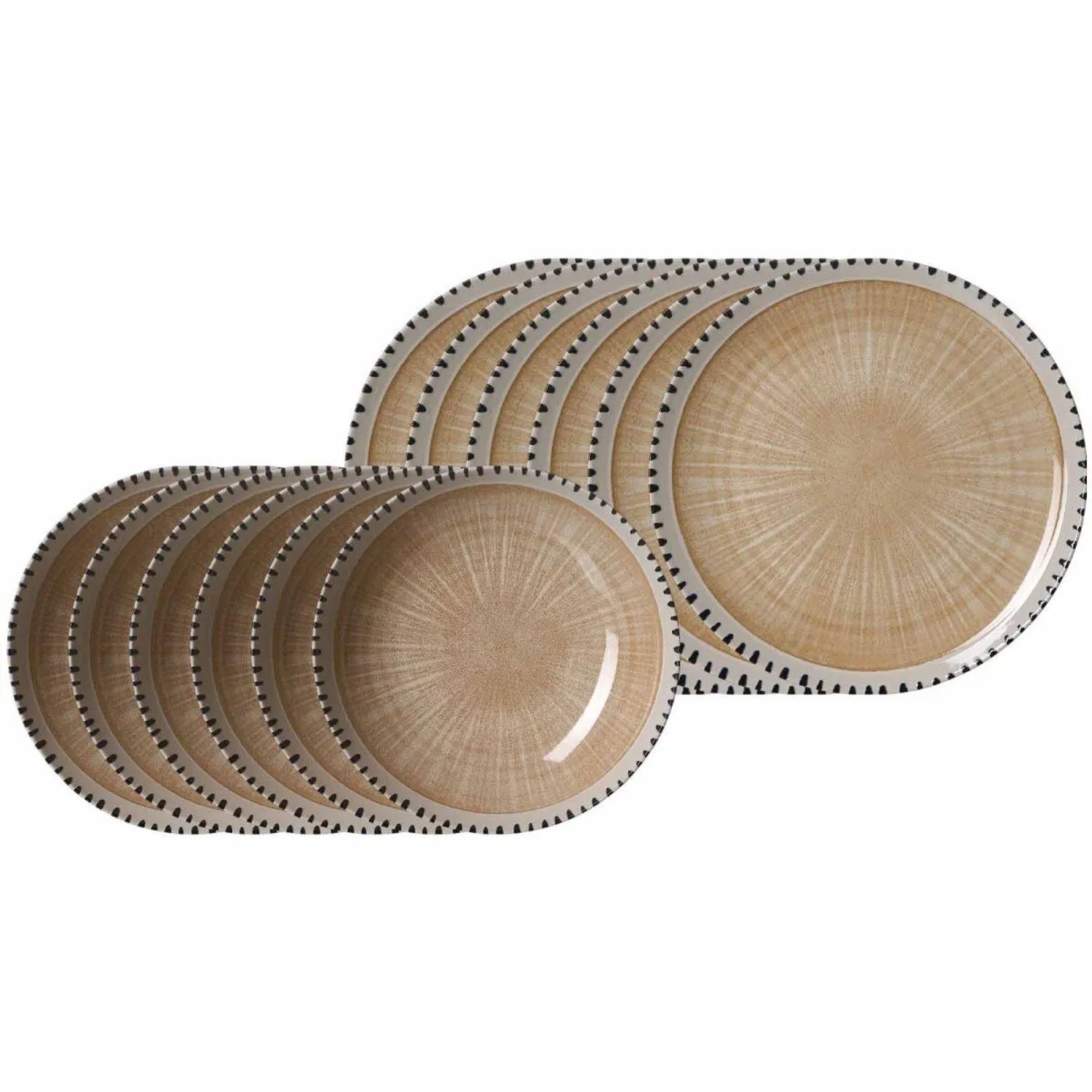 Ritzenhoff & Breker Natura Tafelservice 12-teilig Creme