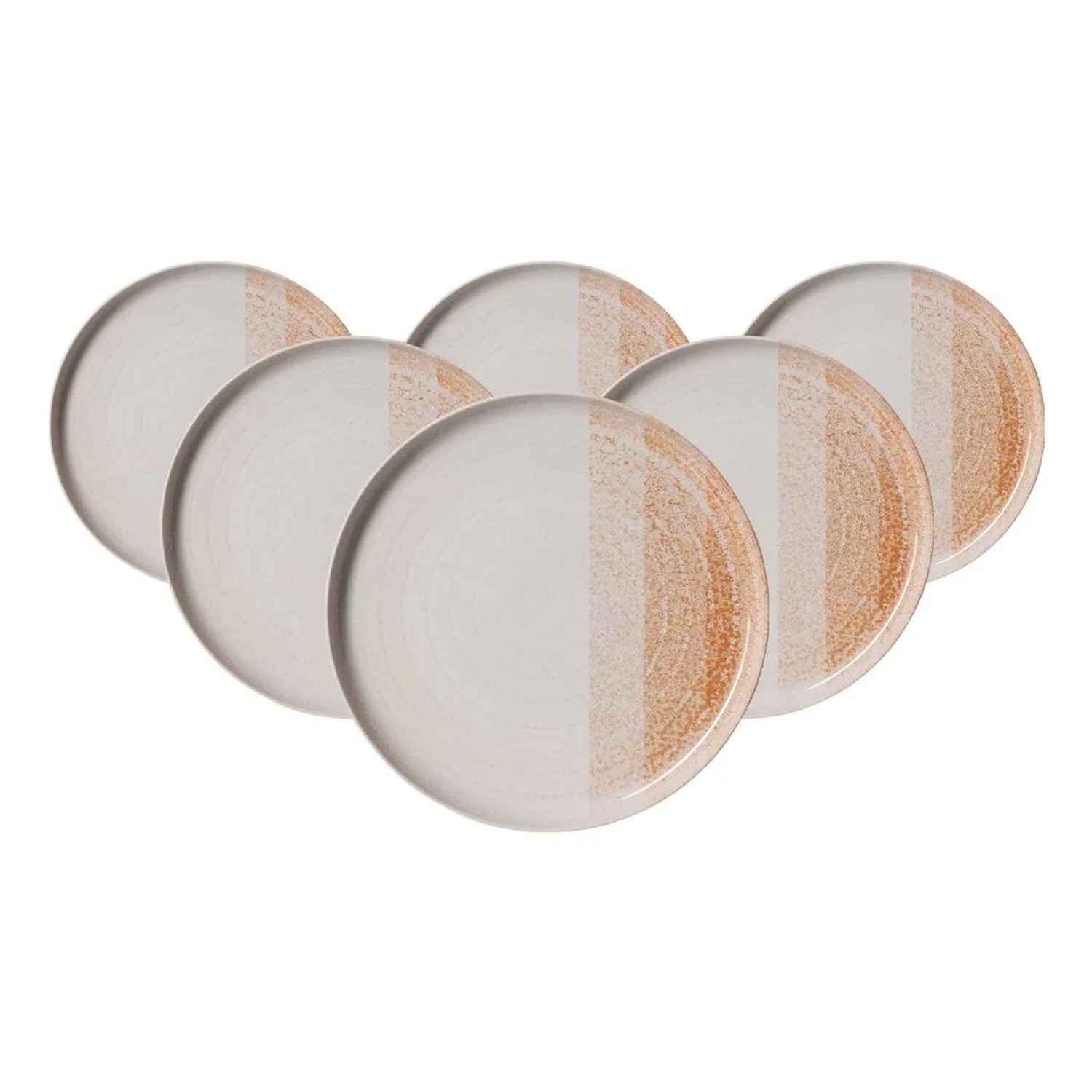 Ritzenhoff & Breker Trio Frühstücksteller 19,5 cm 6er Set Braun