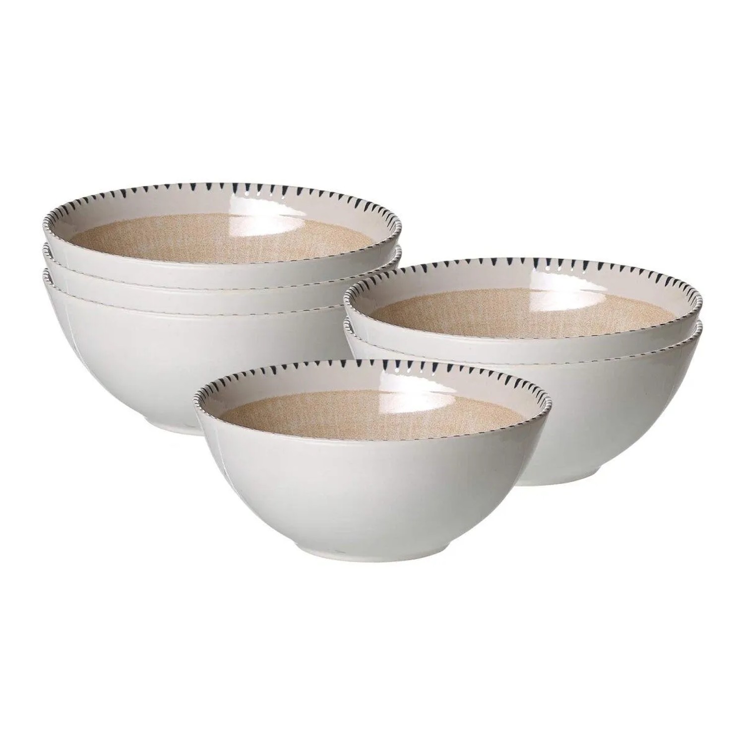 Ritzenhoff & Breker Natura Müslischale 16,5 cm 6er Set Creme