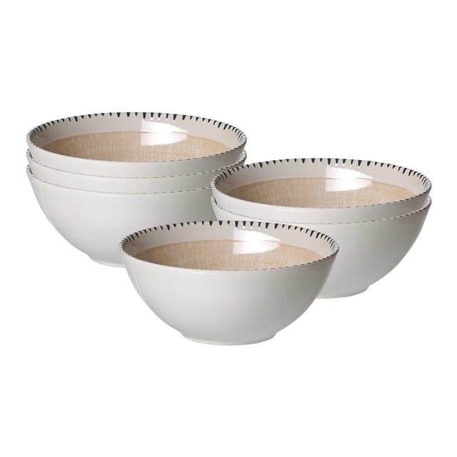 Ritzenhoff & Breker Natura Müslischale 16,5 cm 6er Set Creme