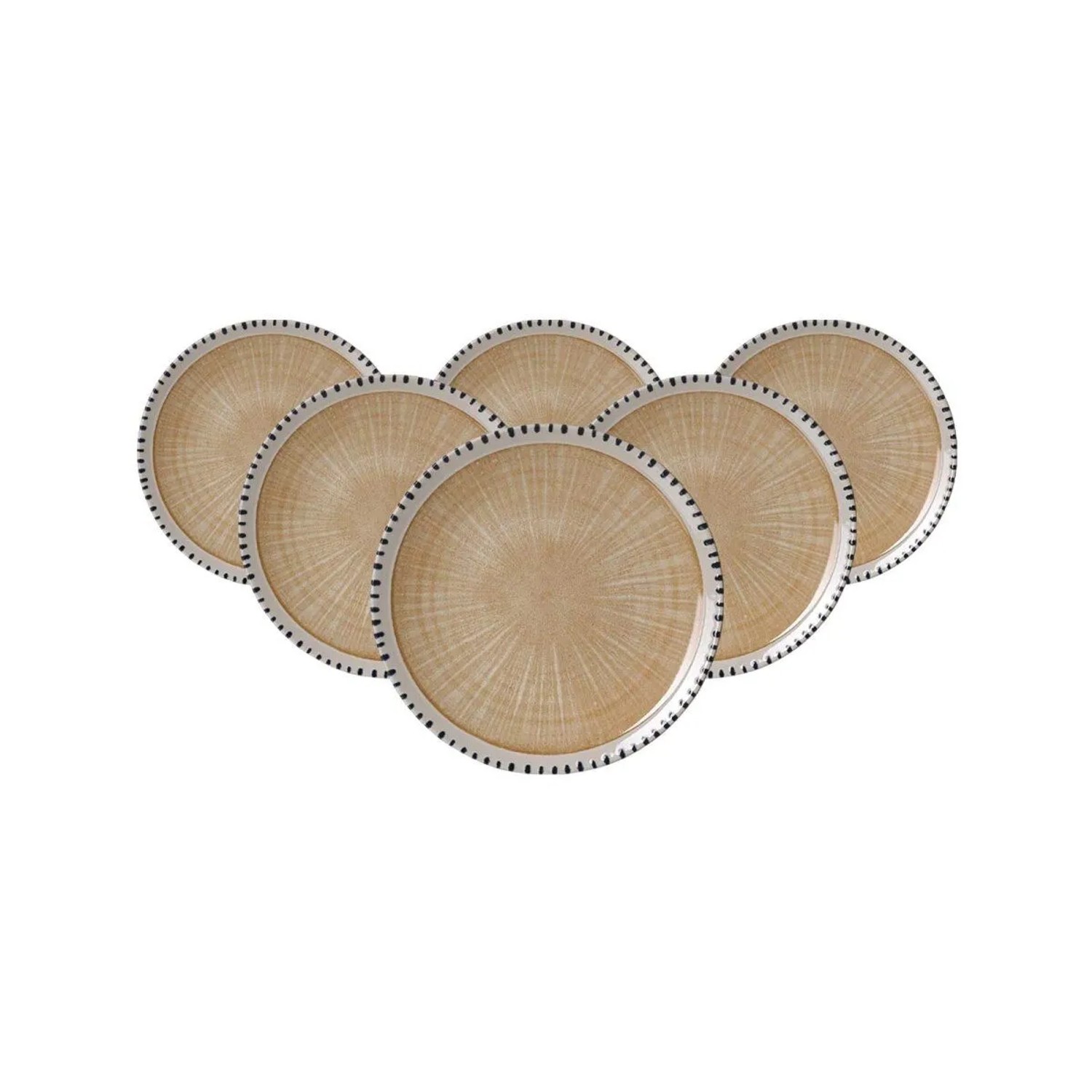 Ritzenhoff & Breker Natura Dessertteller 20,5 cm 6er Set Creme
